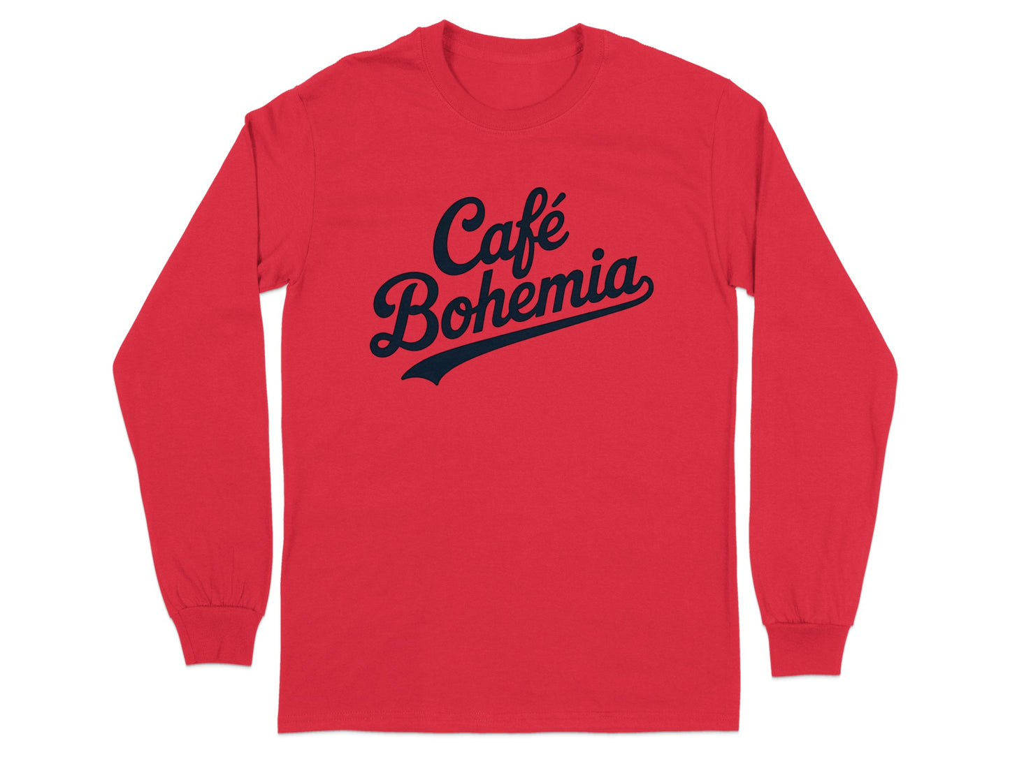 Café Bohemia Long Sleeve Red Shirt product type