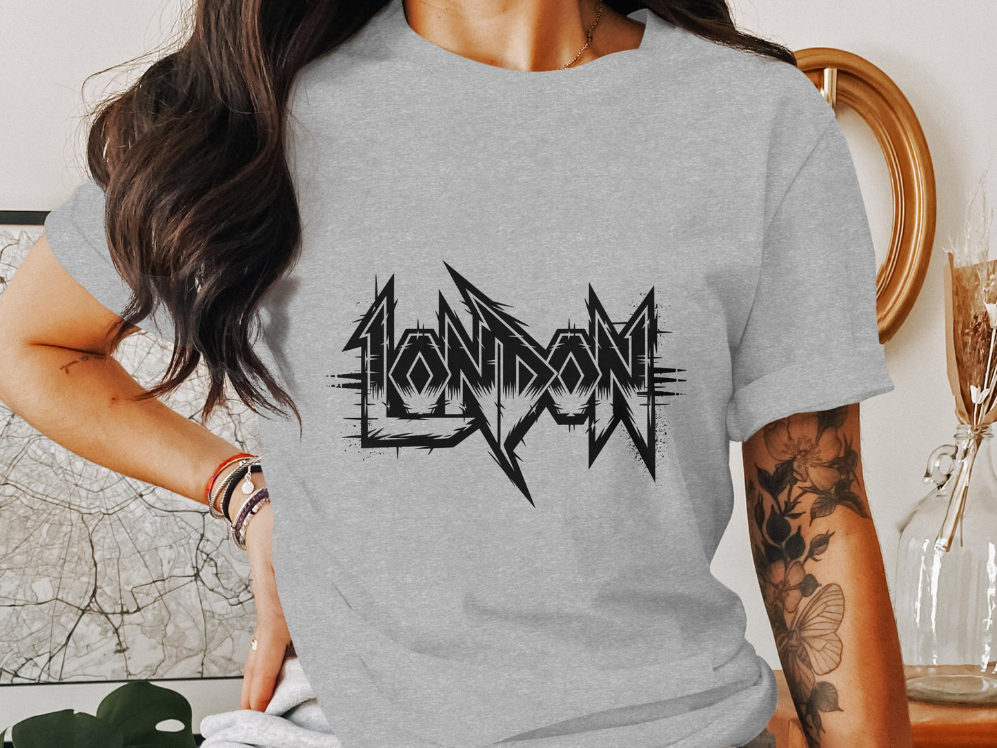 London Graphic Tee with Bold Edgy Design product