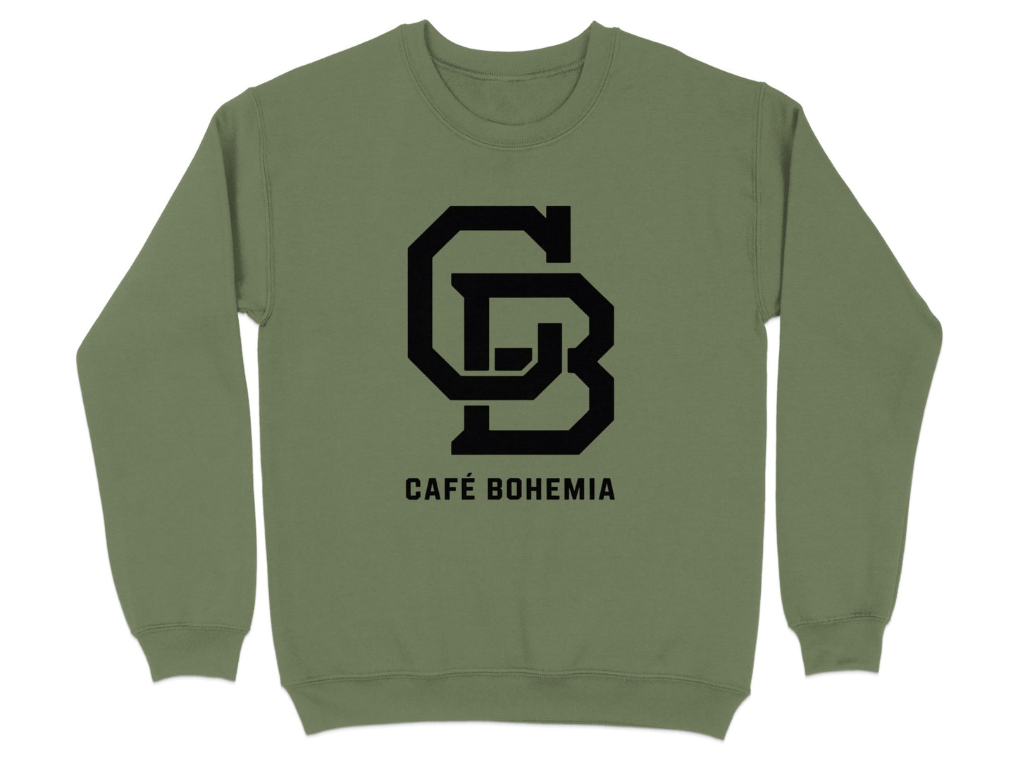 Café Bohemia CB Logo Olive Sweatshirt product type