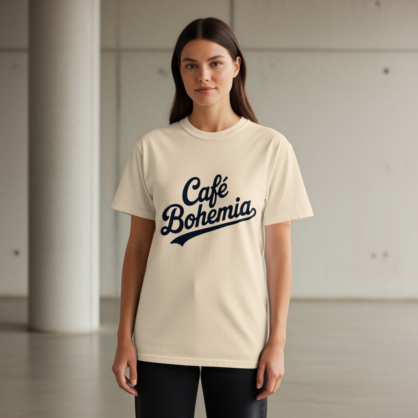 Stylish Café Bohemia Design Printed T-shirt product type