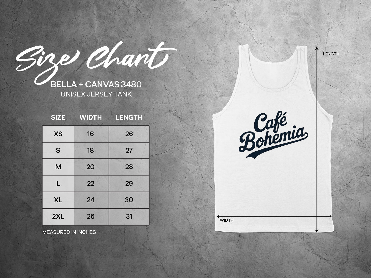 Café Bohemia Unisex Jersey Tank product type