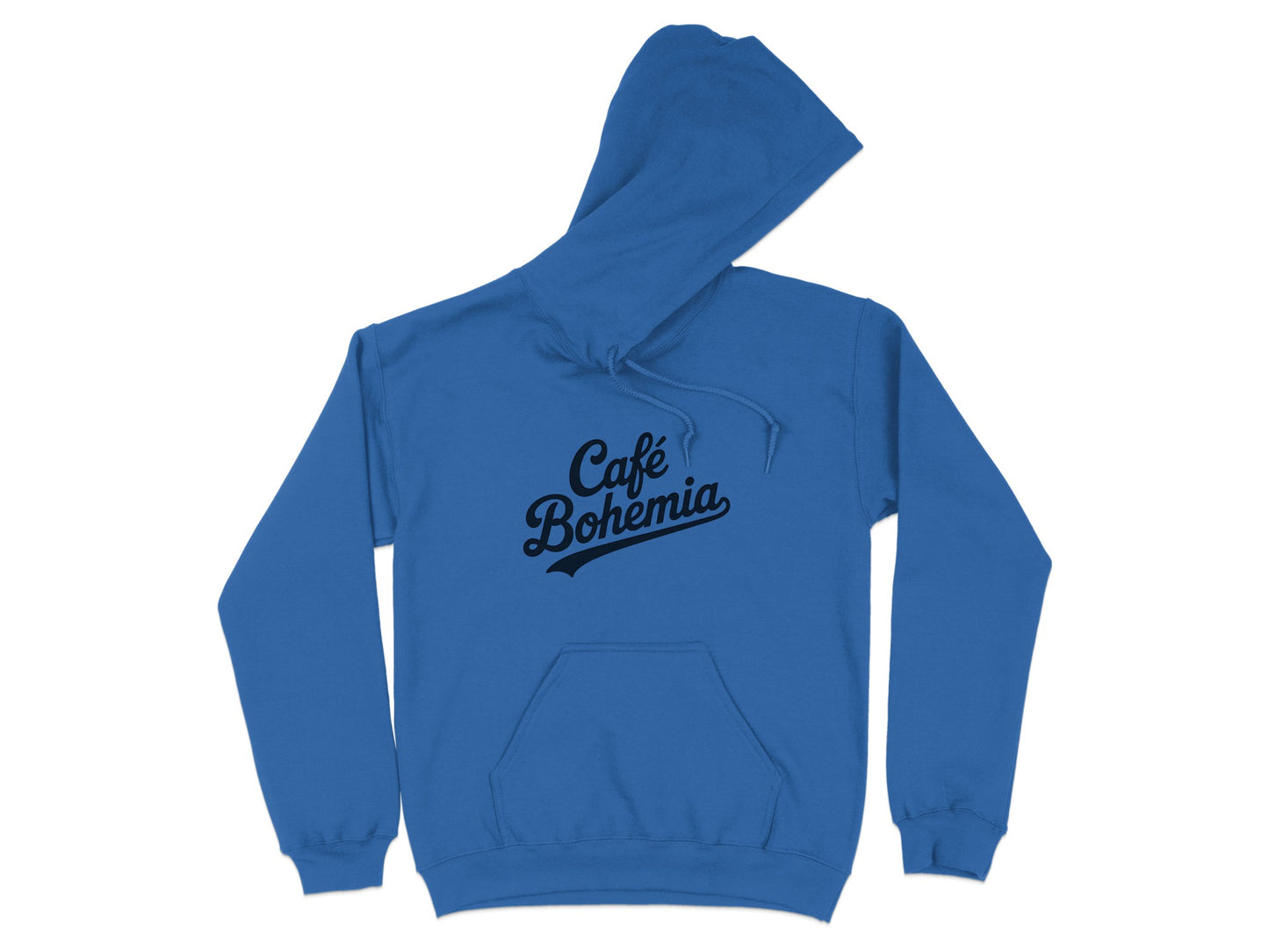 Cafe Bohemia Blue Unisex Hoodie Comfortable Apparel Product