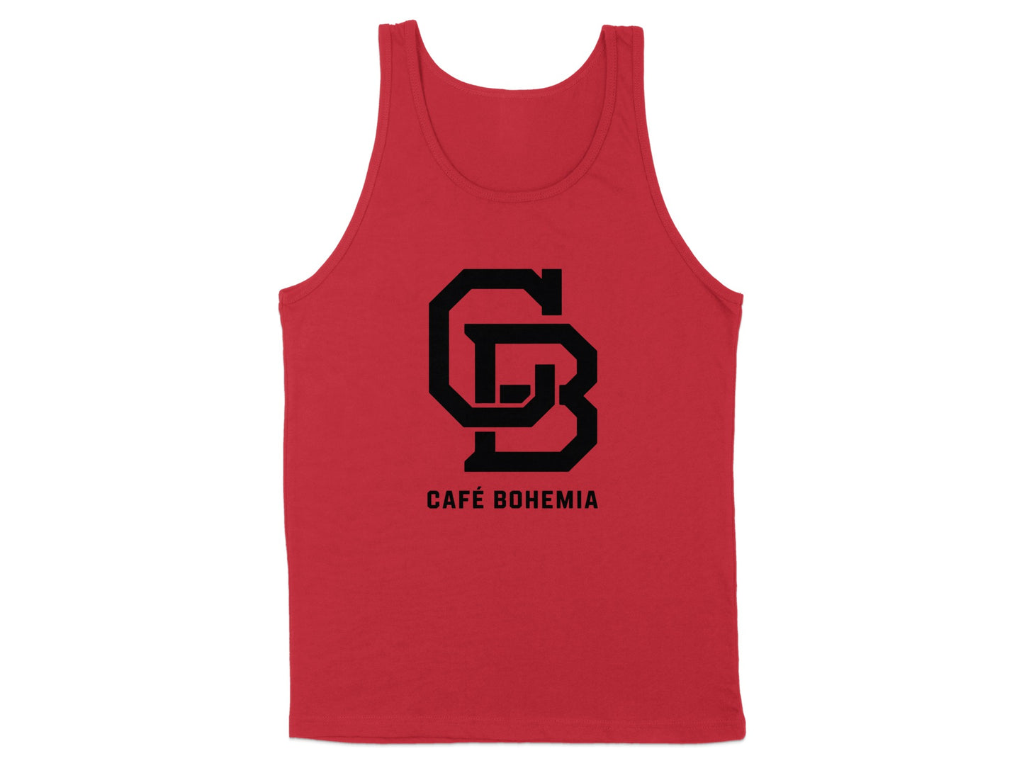 Café Bohemia Red Tank Top with Stylish Logo product type