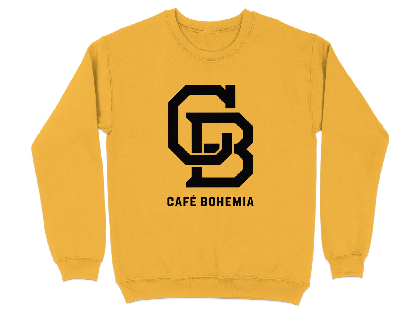 Café Bohemia Yellow Graphic Logo Sweatshirt product