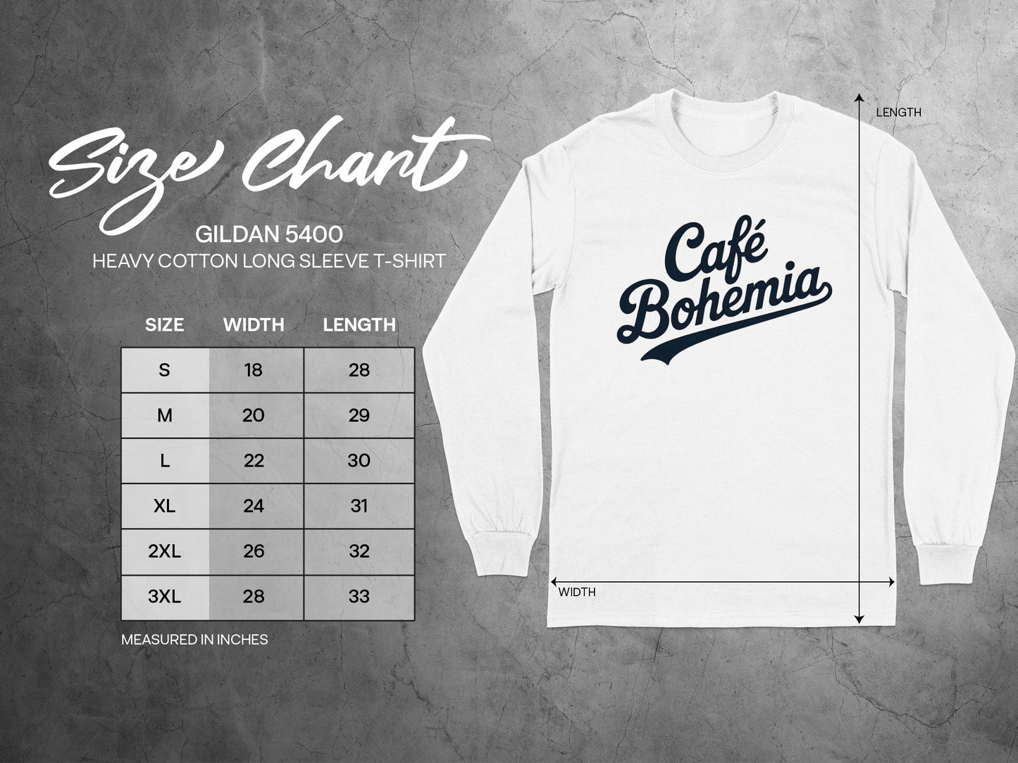 Stylish Café Bohemia Graphic Long Sleeve Shirt product type