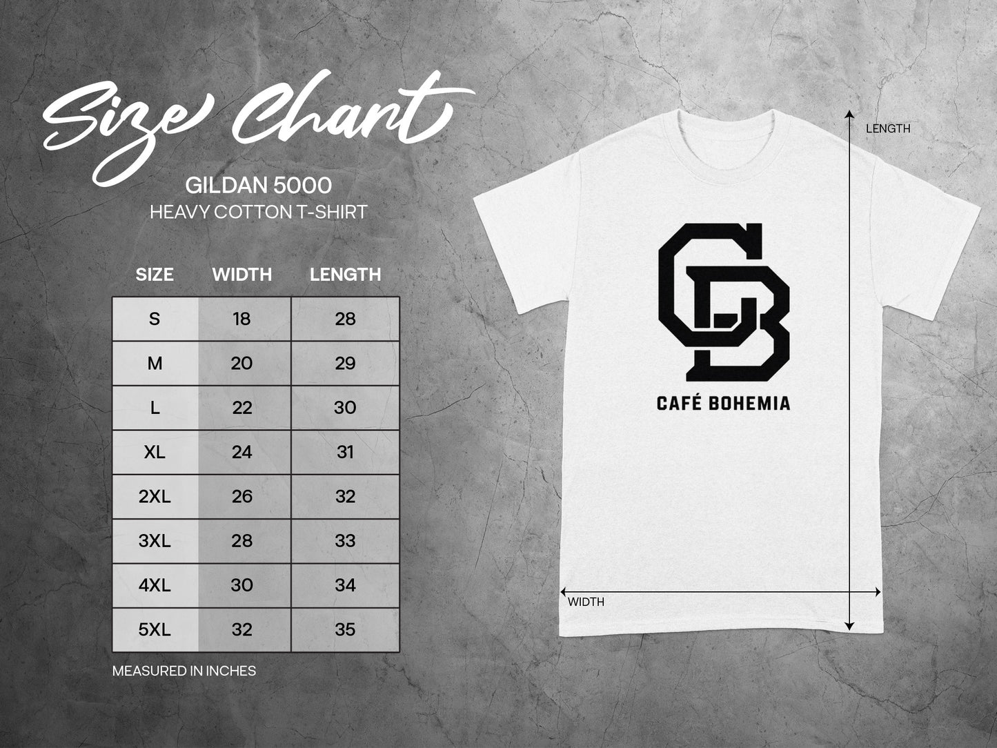 Comfortable Gildan 5000 Cafe Bohemia Graphic T-shirt product