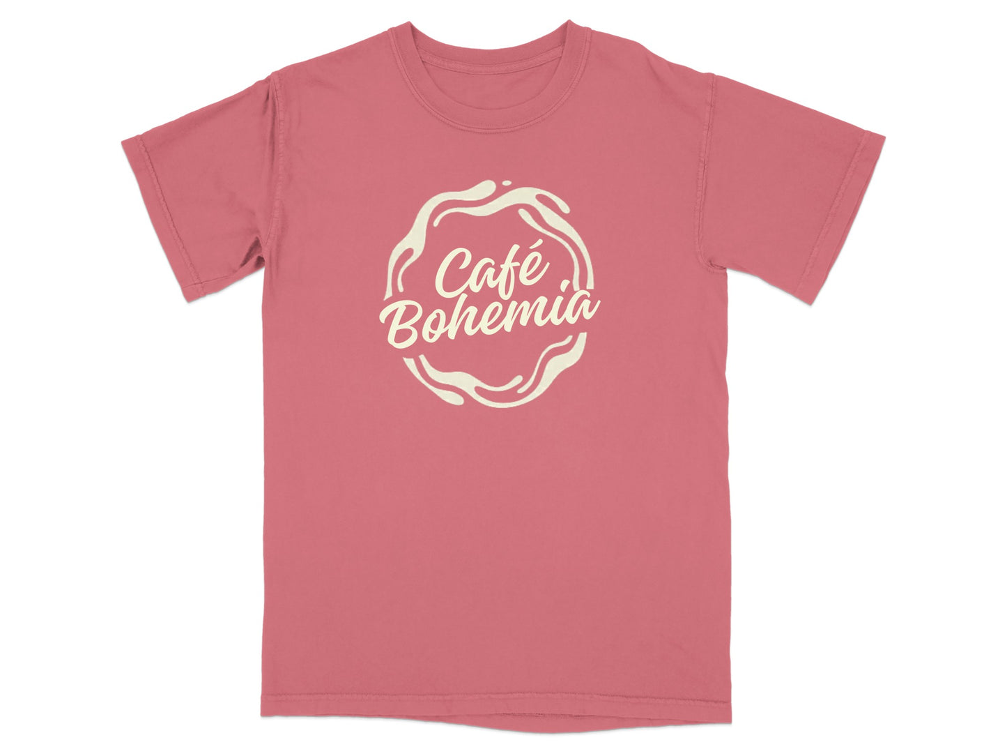 Café Bohemia Logo Design Coral Pink product type