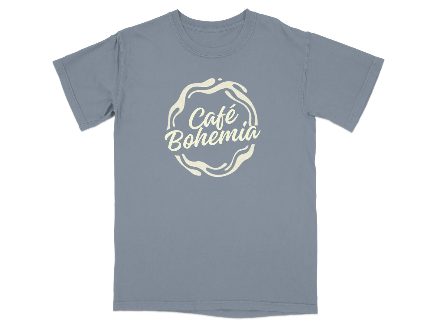 Café Bohemia Design Dusty Blue Gray T-shirt product type