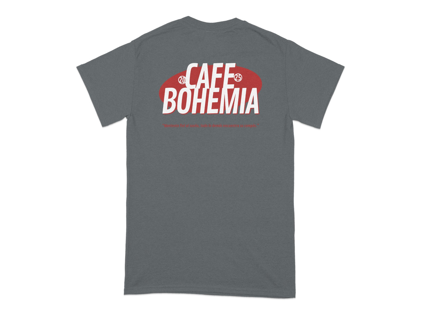 Cafe Bohemia Graphic Tee with Bold Design