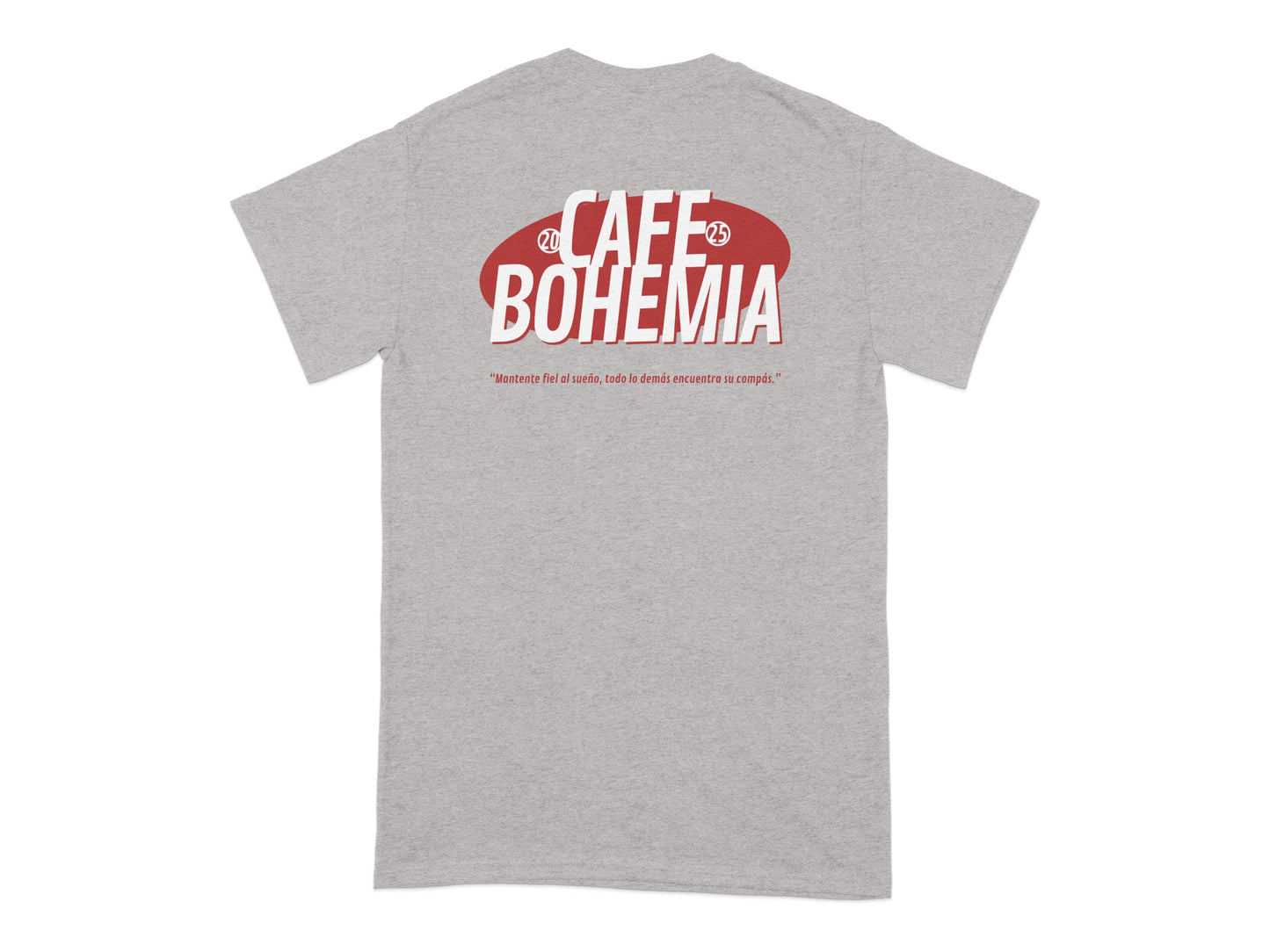 Cafe Bohemia Printed Graphic T-Shirt Design