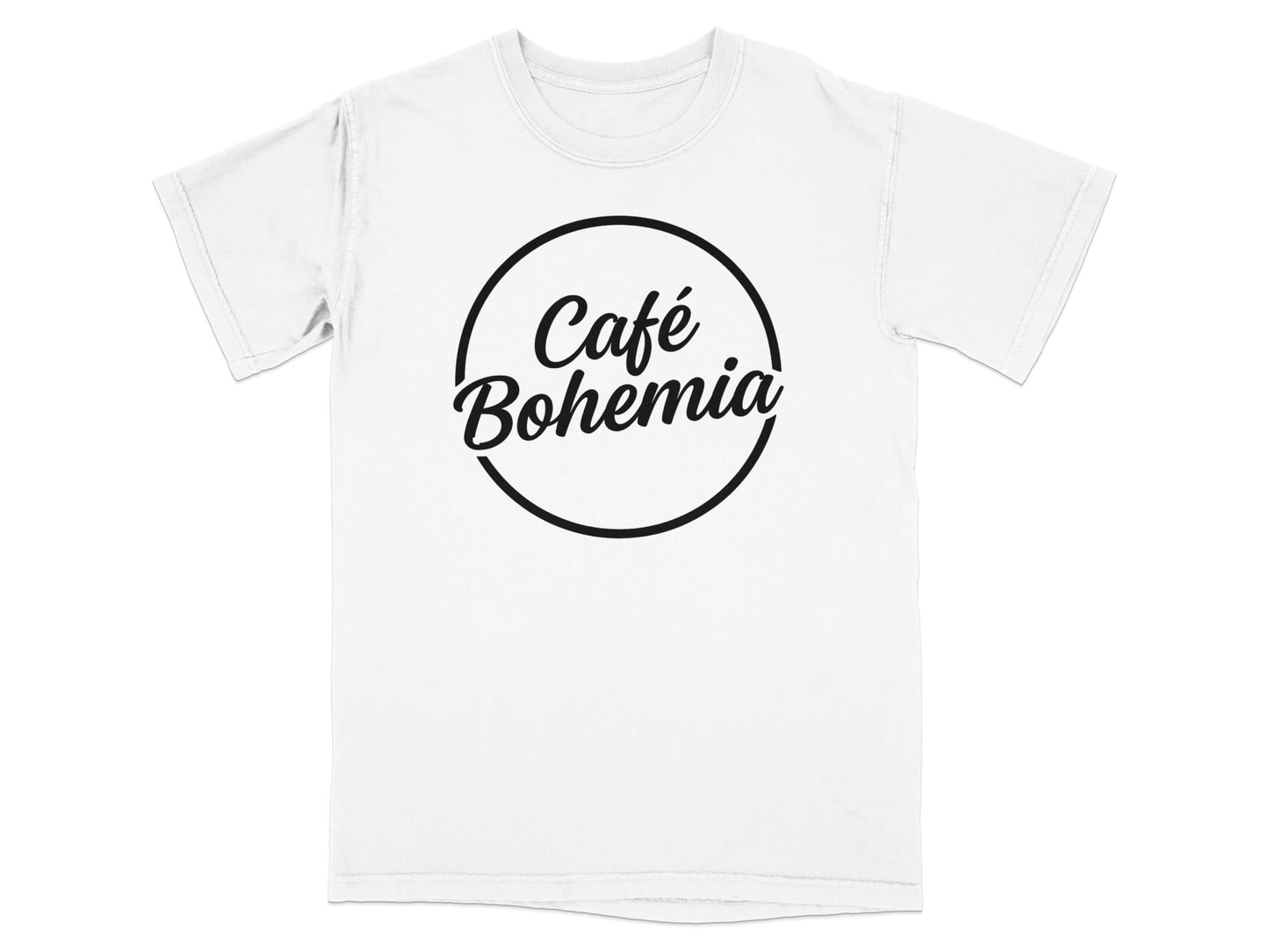 Café Bohemia circle logo graphic print product type