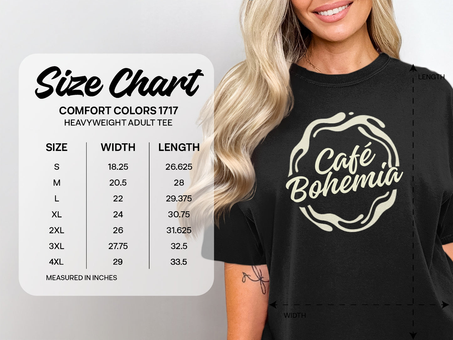 Café Bohemia Comfort Colors 1717 Heavyweight Adult Tee product type