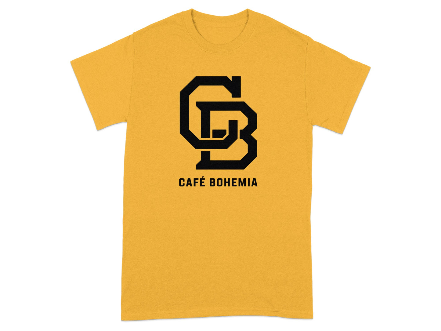 Café Bohemia Black Logo Yellow T-shirt product