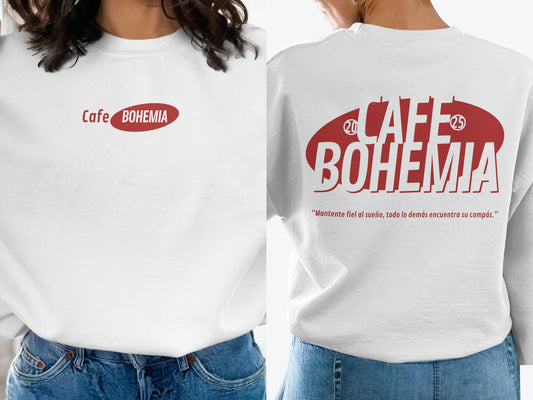 Cafe Bohemia Stylish Retro Design Sweatshirt