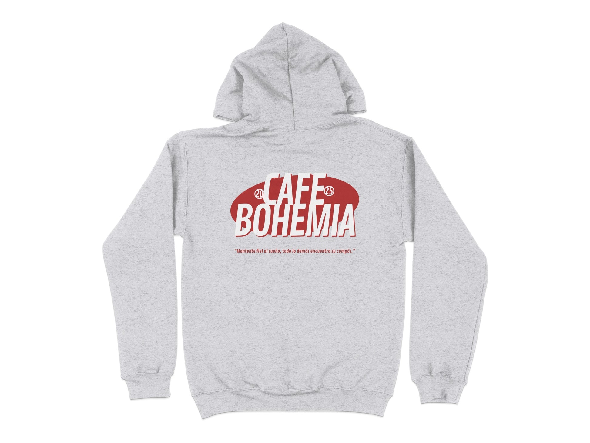 Cozy Café Bohemia Hoodie with Bold Graphic Print