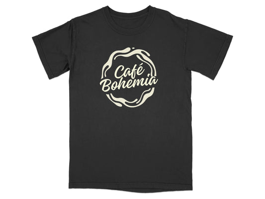Black Café Bohemia Coffee Splash Circle Graphic product type