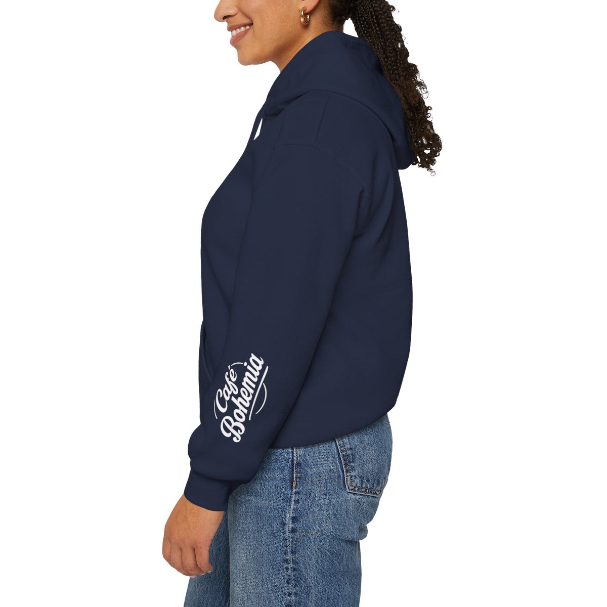 Cozy Bohemian Print Blue Hoodie Fashion Item