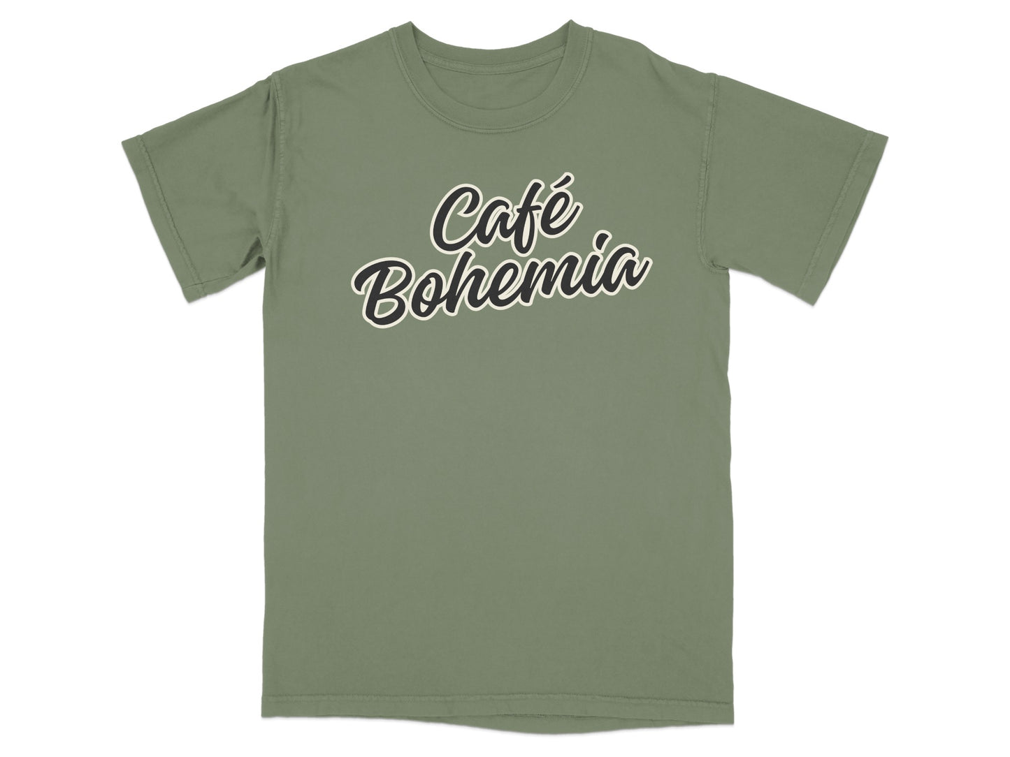 Café Bohemia Design Green T-shirt Apparel product type