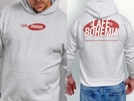 Cafe Bohemia Logo Design Hoodie Streetwear Fashion